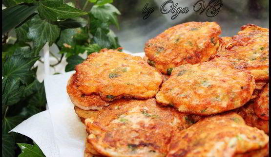 помидорно-кабачковые оладушки