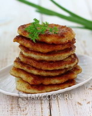 Постные капустные оладьи