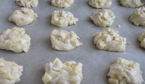 мягкое яблочное печенье