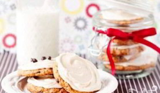 овсяное печенье с кофейной глазурью