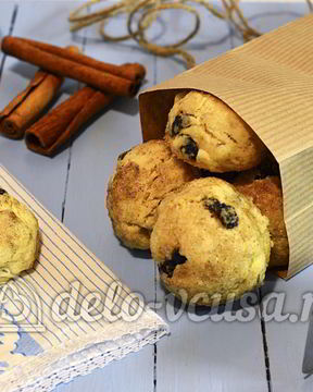 Печенье с корицей и изюмом