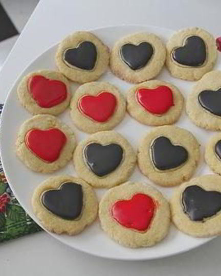 Рецепт печенья-валентинок из кукурузной муки