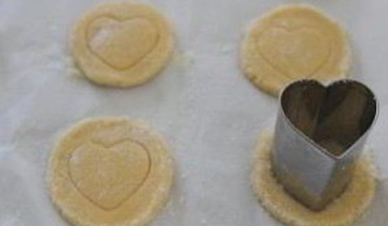 печенье-валентинки из кукурузной муки