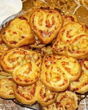 Рулетики с ветчиной