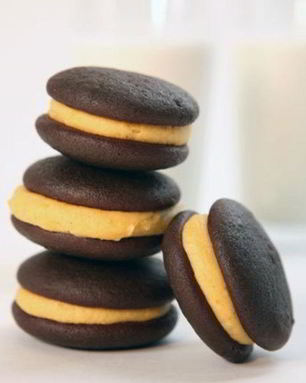 Шоколадное печенье с тыквенной начинкой