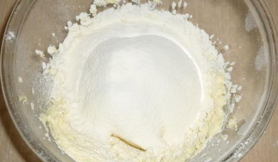 творожное печенье елочки