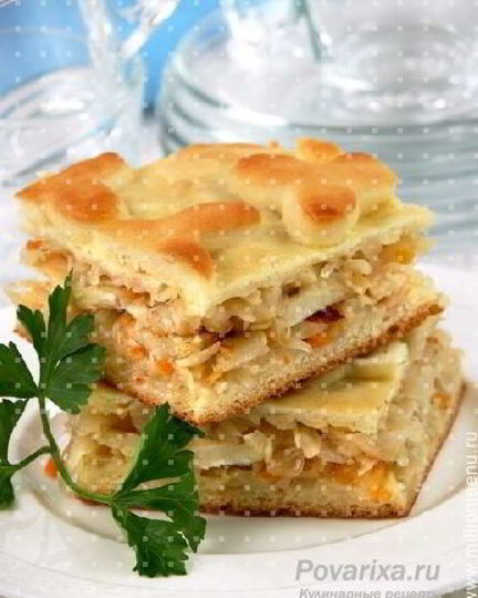 Рецепт бабушкиного пирога с рыбой и капустой