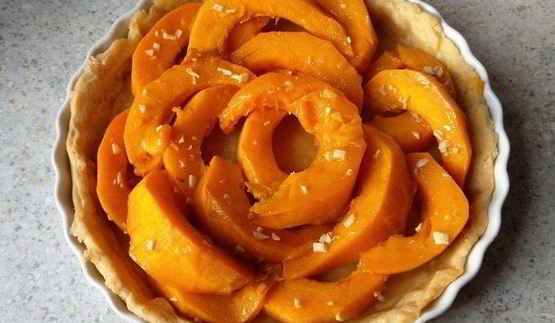 киш с тыквой и сыром рокфор