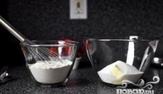 клубничный пирог с ванилью