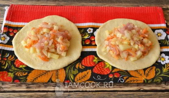 курники с курицей и картошкой на дрожжевом тесте