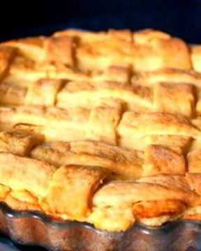 Лимонный пирог из песочного теста