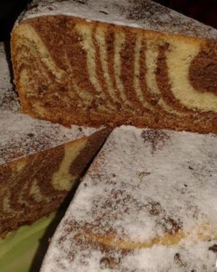 Рецепт мраморного пирога из мультиварки