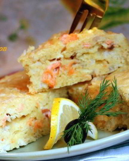 Рецепт очень нежного рыбного пирога