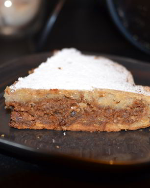 Ореховый пирог с карамелью