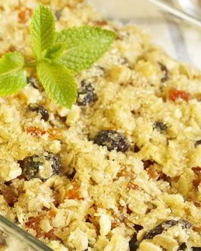 Овсяный пирог с фундуком