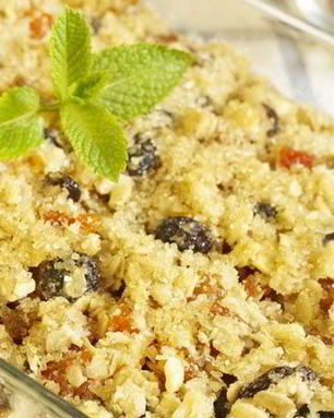 Овсяный пирог с фундуком