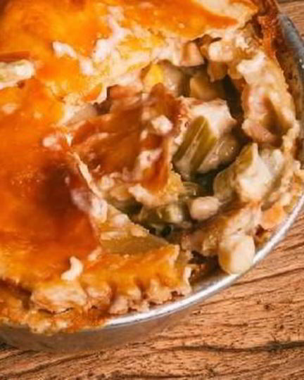 Рецепт пирога с курицей, грибами и спаржей