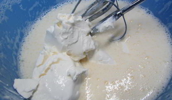 пирог с маскарпоне и сливой