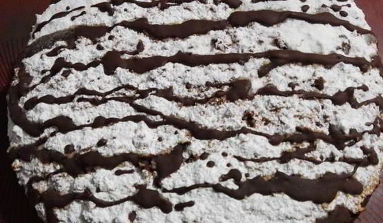 шоколадно-кокосовый пирог