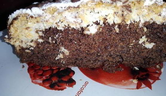 шоколадно-кокосовый пирог