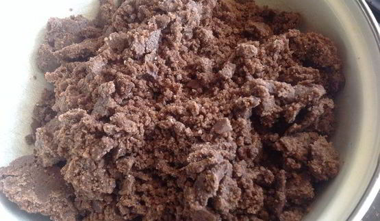 шоколадный пирог с творожной начинкой