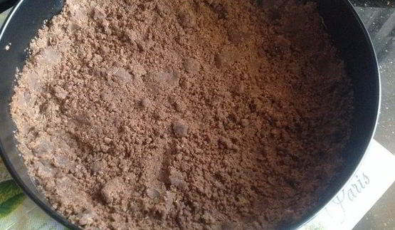 шоколадный пирог с творожной начинкой