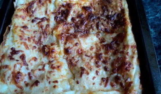 слоеный пирог с брынзой