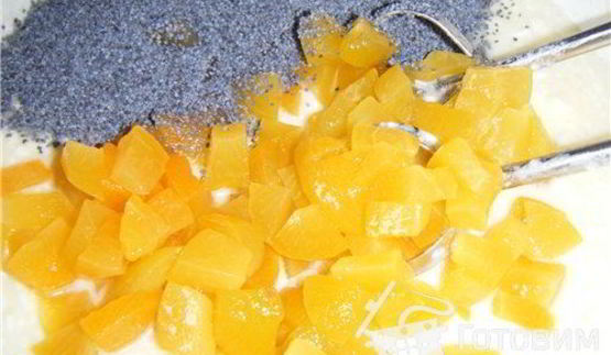 творожно-абрикосово-маковый пирог