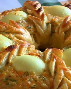 Закусочный пирог из курицы