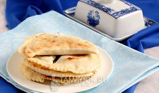 кутабы с творогом и зеленью