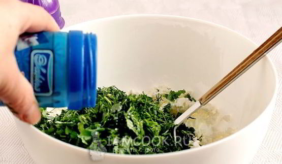 кутабы с творогом и зеленью