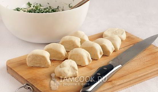 кутабы с творогом и зеленью