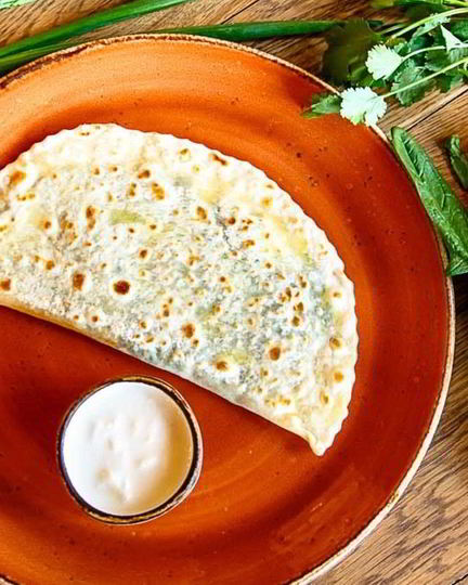 Рецепт кутабов с зеленью