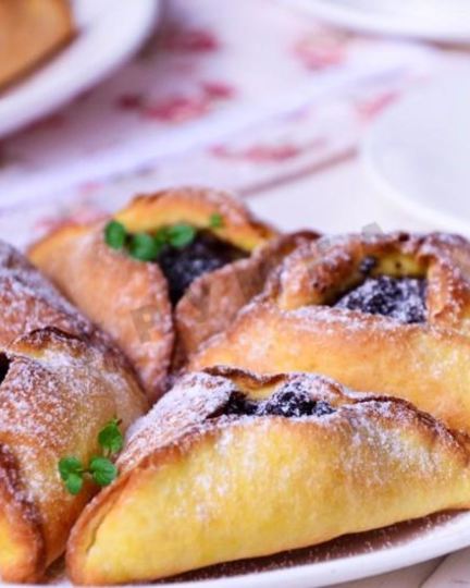 Рецепт открытых пирожков треугольники с маком