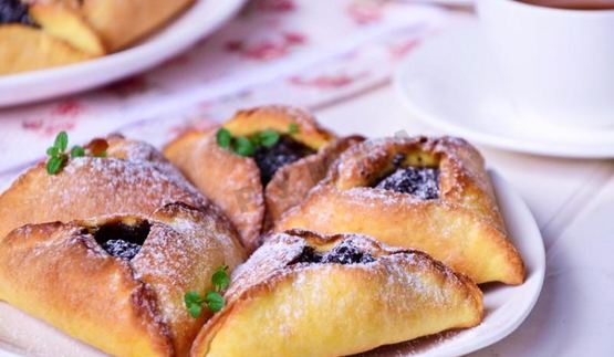 открытые пирожки треугольники с маком