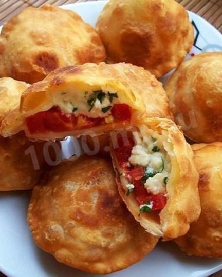 Рецепт пирожков бомбочки с брынзой