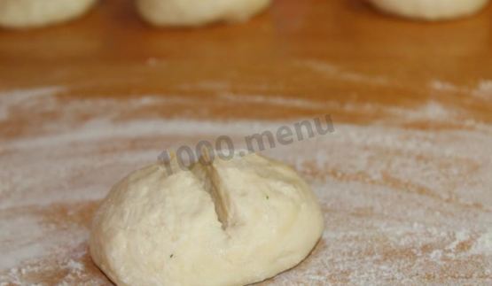 пирожки из готового дрожжевого теста с рисом