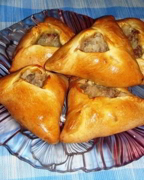Пирожки с говядиной и картошкой