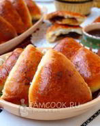 Пирожки с повидлом на кефире