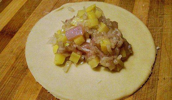 эчпочмак с мясом и картошкой