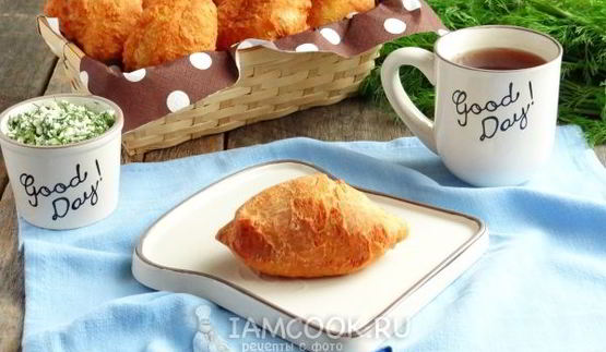 жареные пирожки из творожного теста