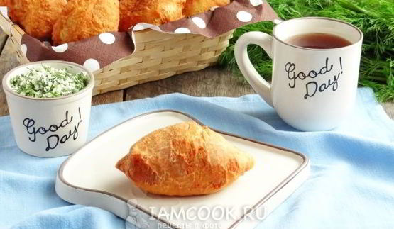 жареные пирожки из творожного теста