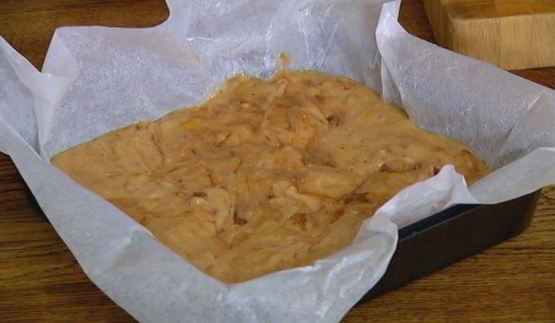 апельсиновые брауни с грецкими орехами