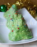 Бисквитные пирожные Елочки
