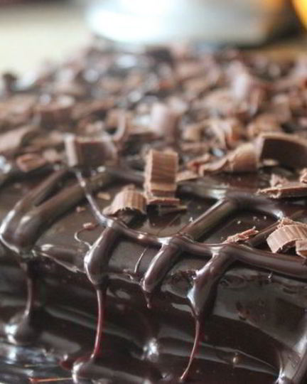 Рецепт брауни с ганашом и шоколадным гляссажем