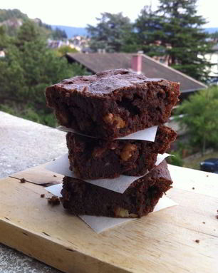 Брауни с миндалем