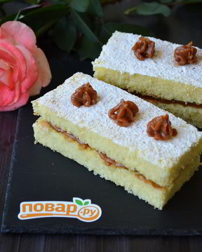 Кокосовые пирожные со сгущенкой