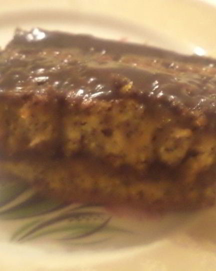 Рецепт маковых пирожных с шоколадно-медовой глазурью