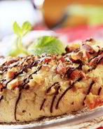 Миндальные пирожные с карамелью