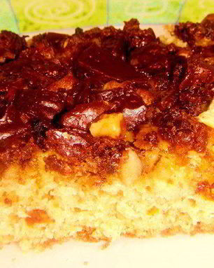 Овсяные пирожные с шоколадом и орехами